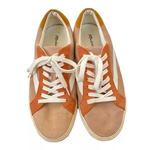 Madewell Women's Sidewalk Low-Top Sneakers in Colorblock Suede